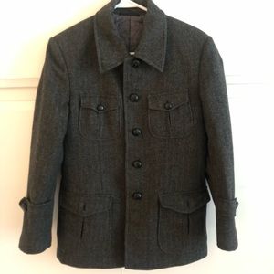 Men wool cotton padded jacket